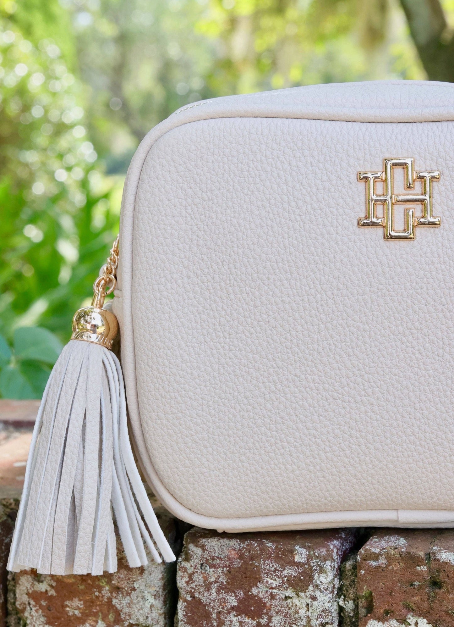 Rylie Crossbody with Tassel (Cream)