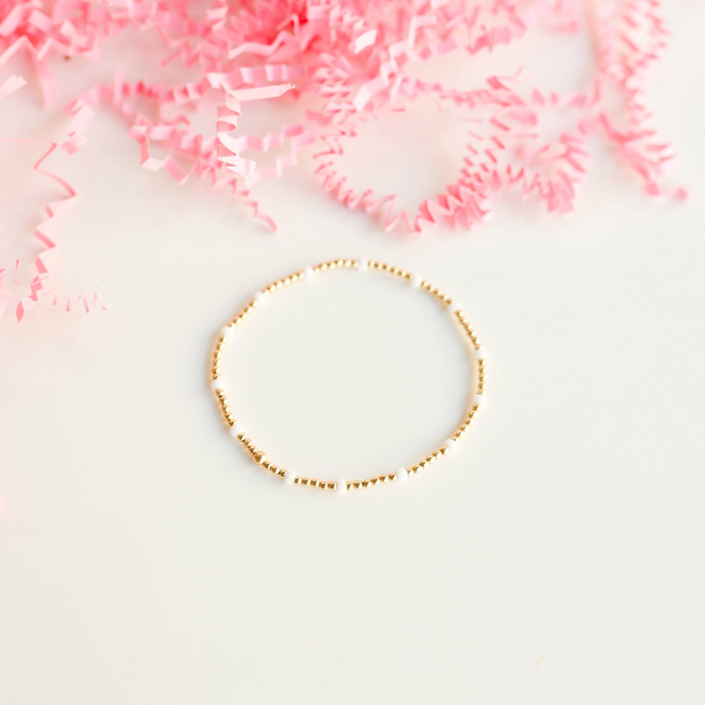 Dainty Poppi Bracelet in White