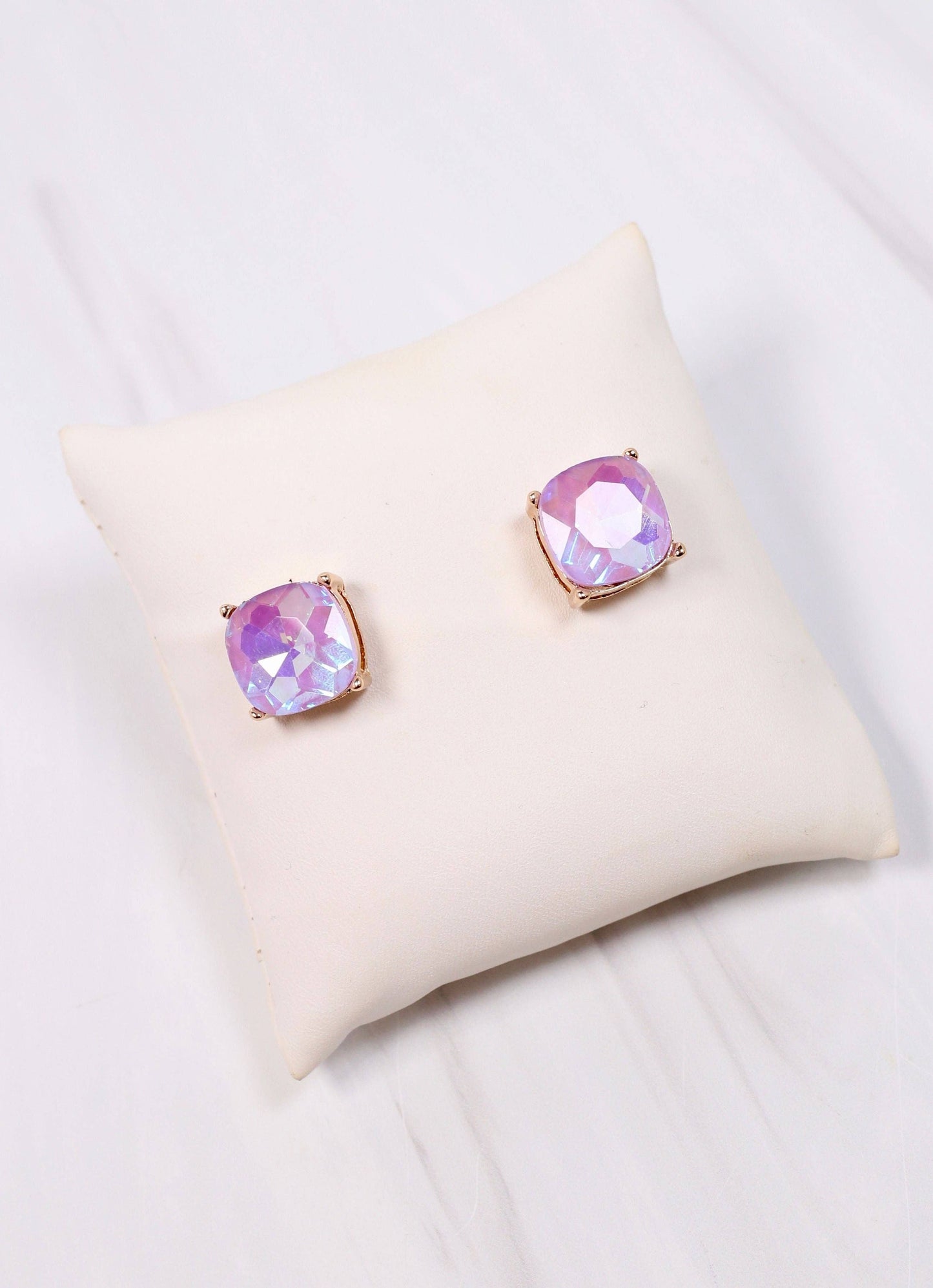 Julien Stone Stud Earring LAVENDER OPAL