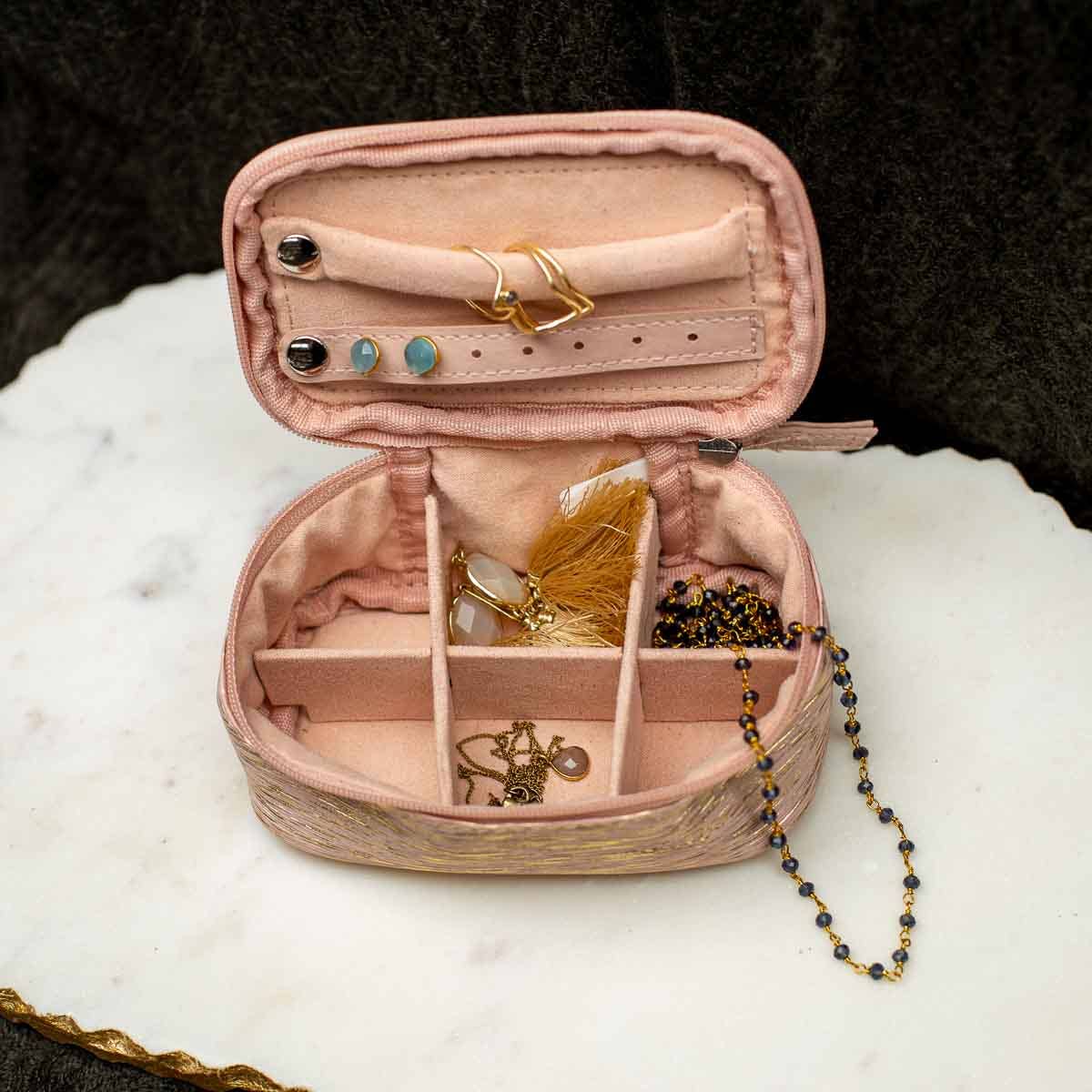 Shine Bright Jewelry Organizer: Pink/Gold