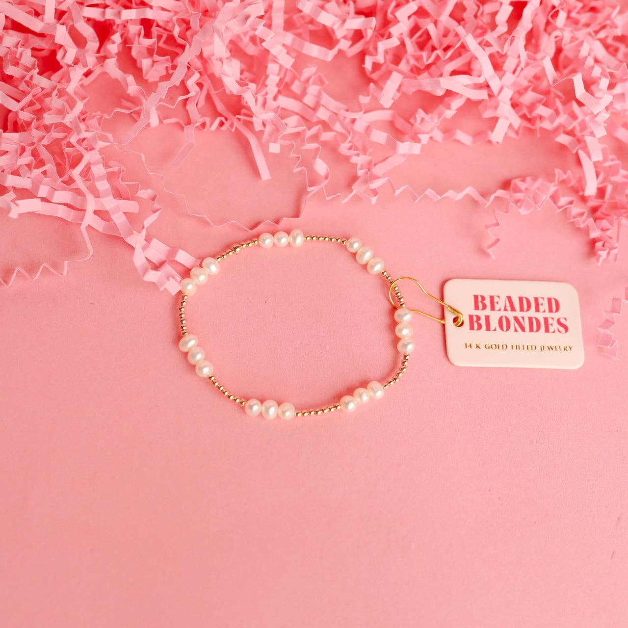 14K ILY Coastal Pearl Bracelet in Gold