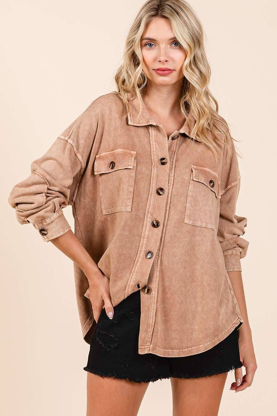 The Sara Shacket Top