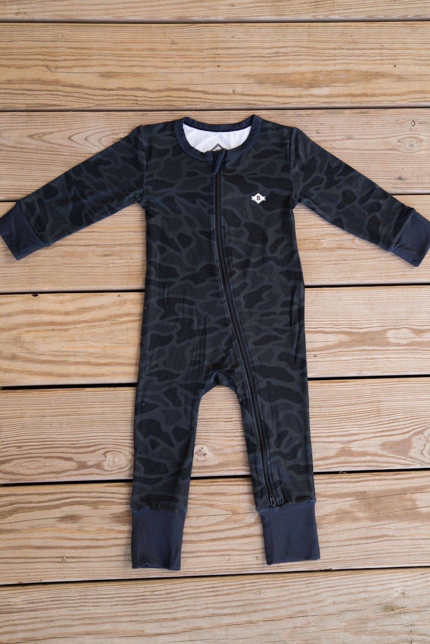 Burlebo Baby Onesie - Black Camo