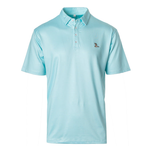 Roost Mallard Polo (RW-144): Aqua/White