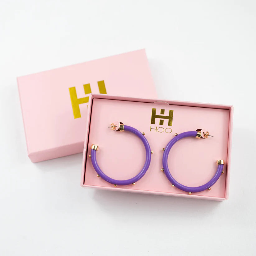 Hoo Hoops-Purple with Gold Balls