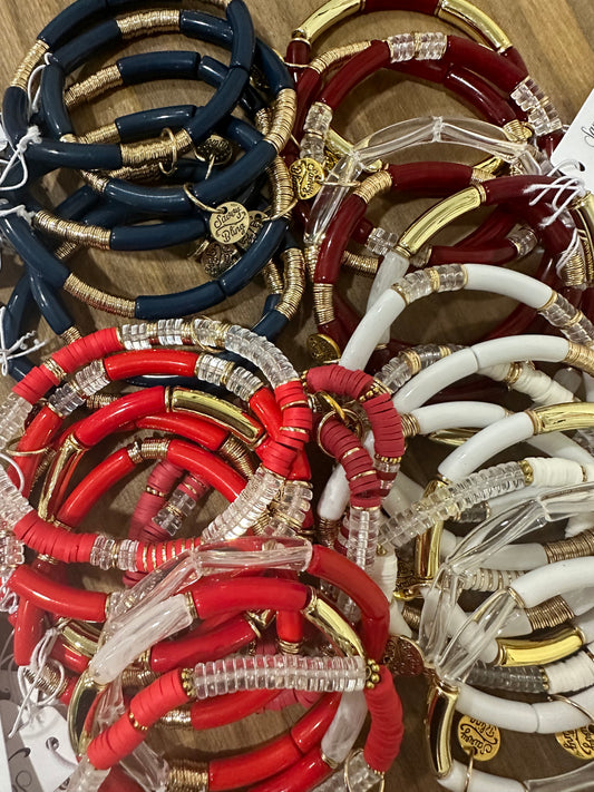 Tube Bracelets-Game Day (Grab Bag Style-Pick your color)