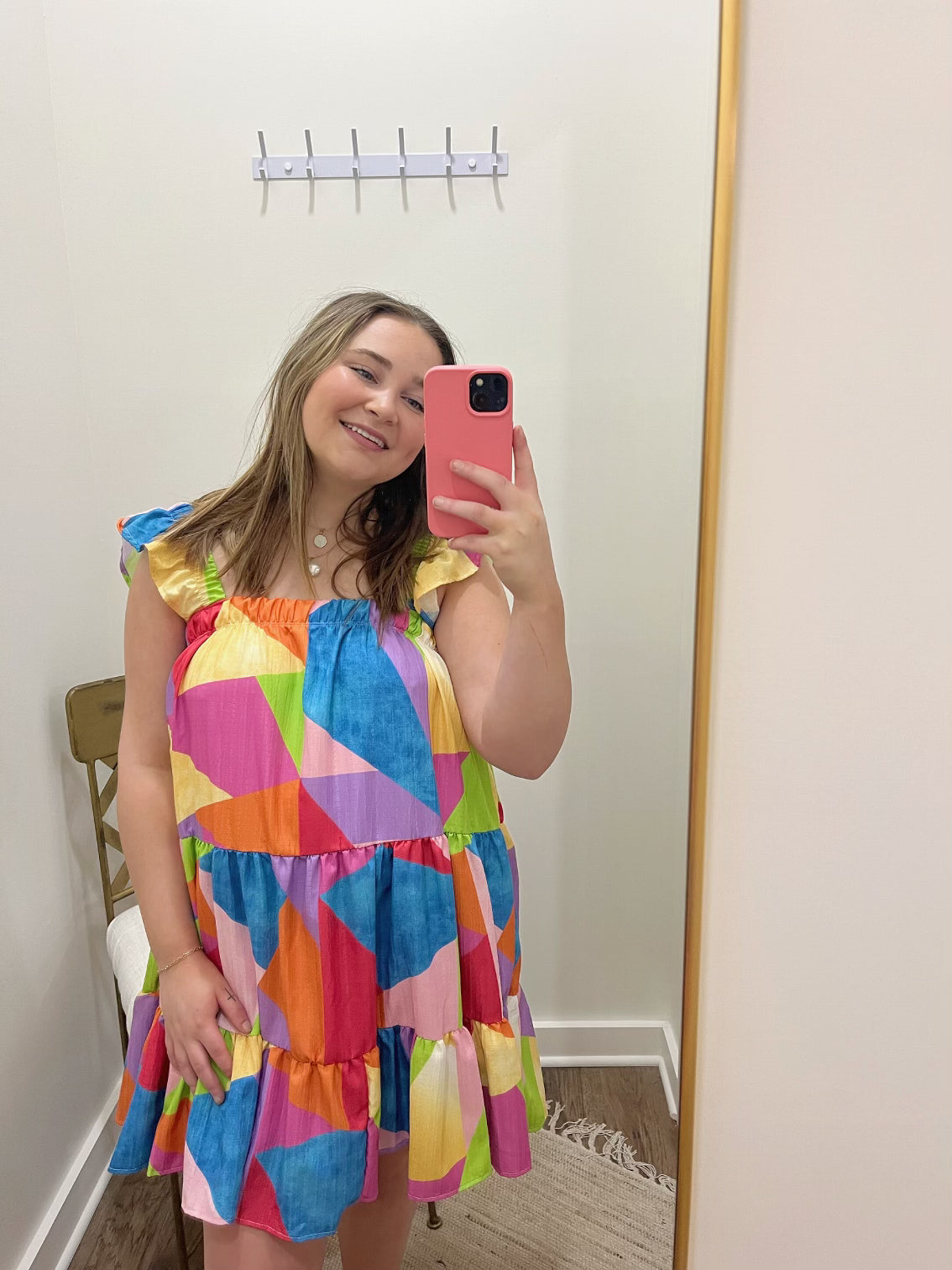 Rainbow Babydoll Dress