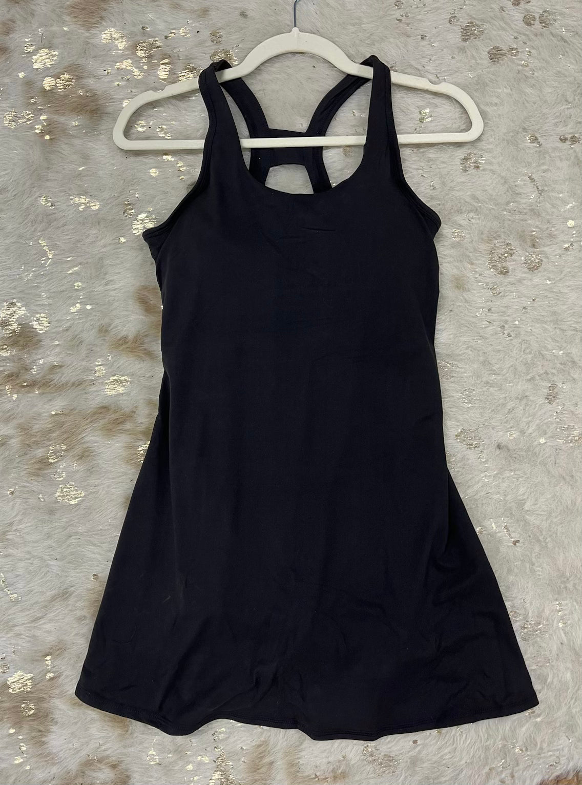 Tennis Romper Dress (Black)