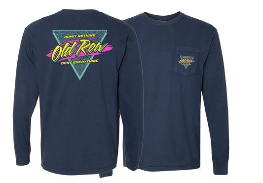 Retro Triangle Long Sleeve Pocket Tee