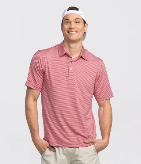 Largo Stripe Polo (Pink Nectar)