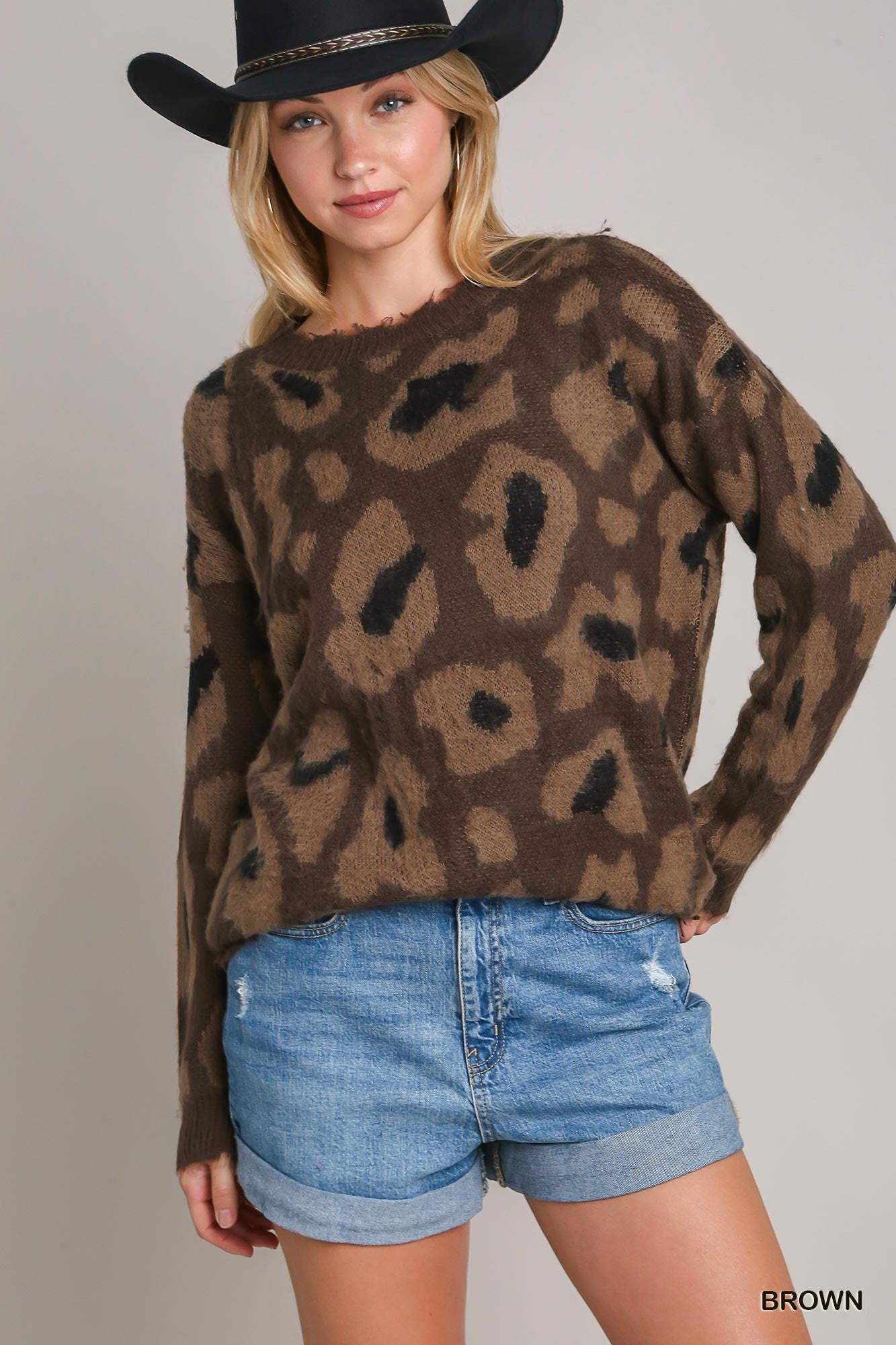 Leopard Sweater Top