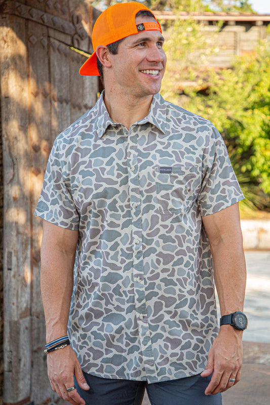 Performance Button Up - Classic Deer Camo