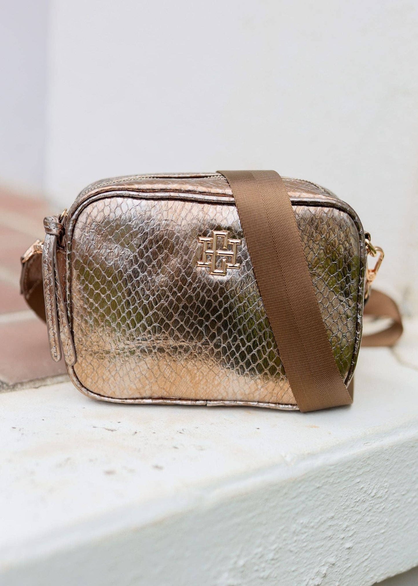 Campbell Camera Crossbody METALLIC BRONZE