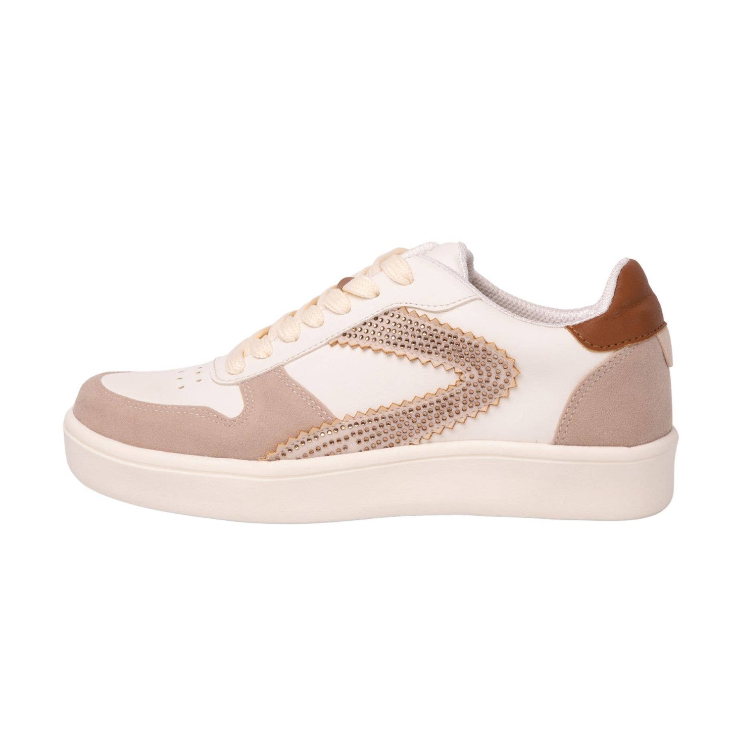 Miel Sneakers: Tan/Gold