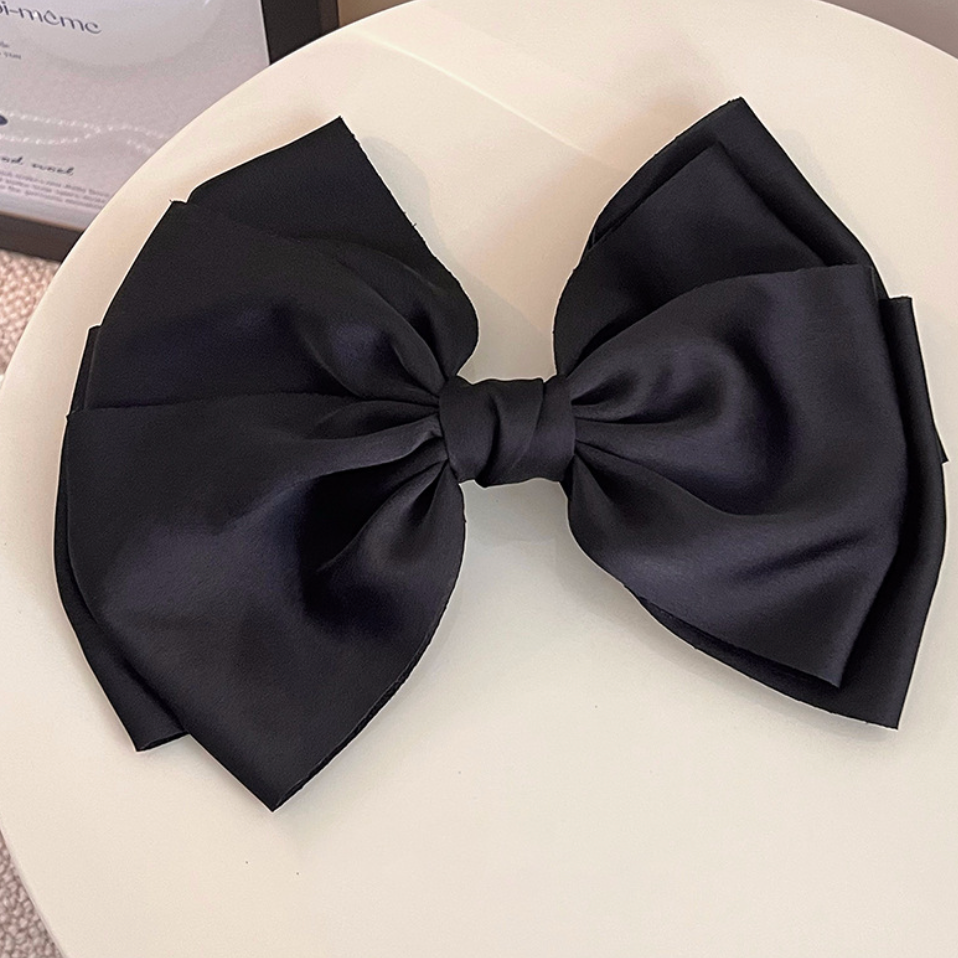 Mori Style Women's Hair Clip Satin Bow Headdress