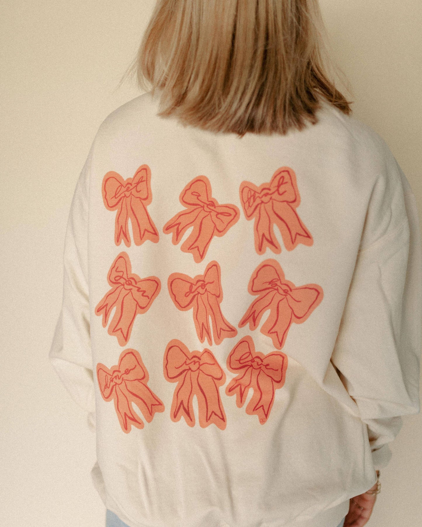 Bows Sweatshirt "Let All That You Do Be Done In Love"