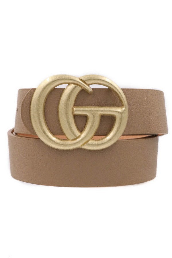 Tan + Gold Belt