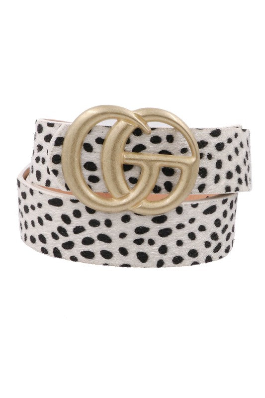 White Dalmatian Belt