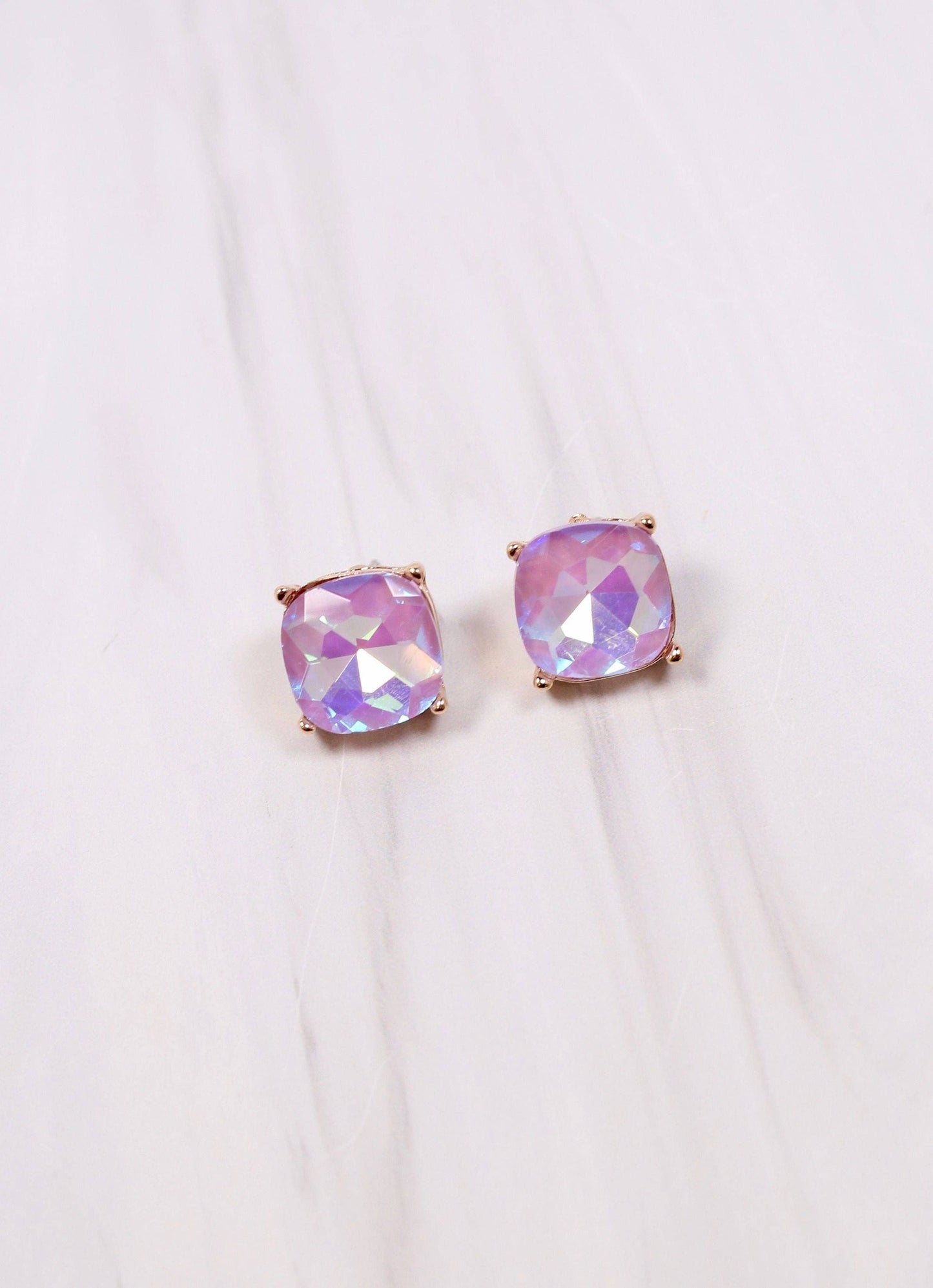 Julien Stone Stud Earring LAVENDER OPAL