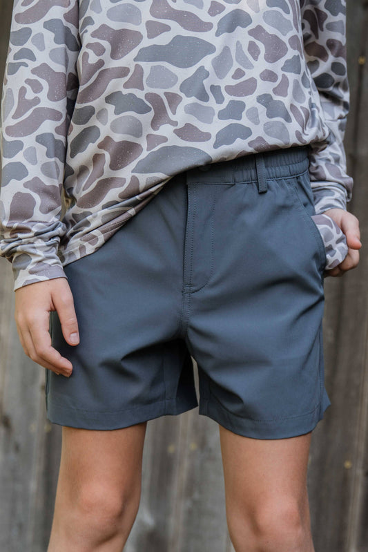 Boy's Everyday Shorts - River Rock Grey