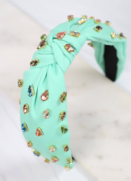 Highlands Jeweled Headband (Mint)