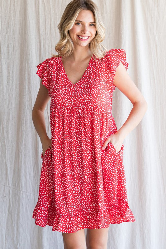 Dot Print Dress