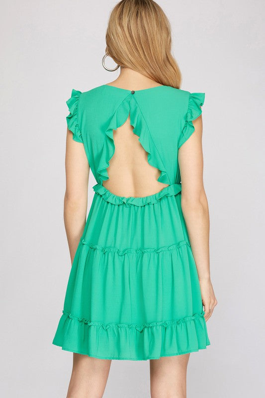 Ruffled Tiered Dress