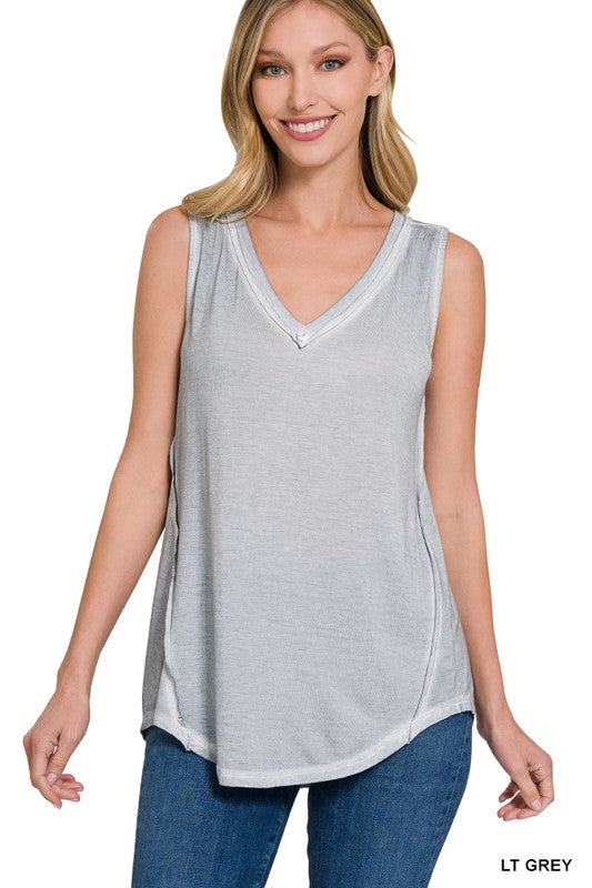 Washed Fit Tank Top