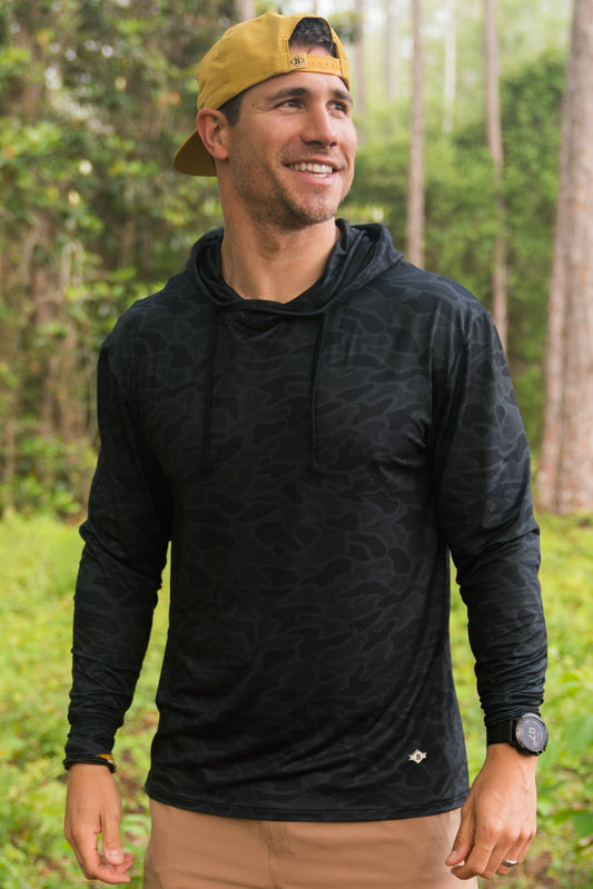 Performance Hoodie - Black Camo