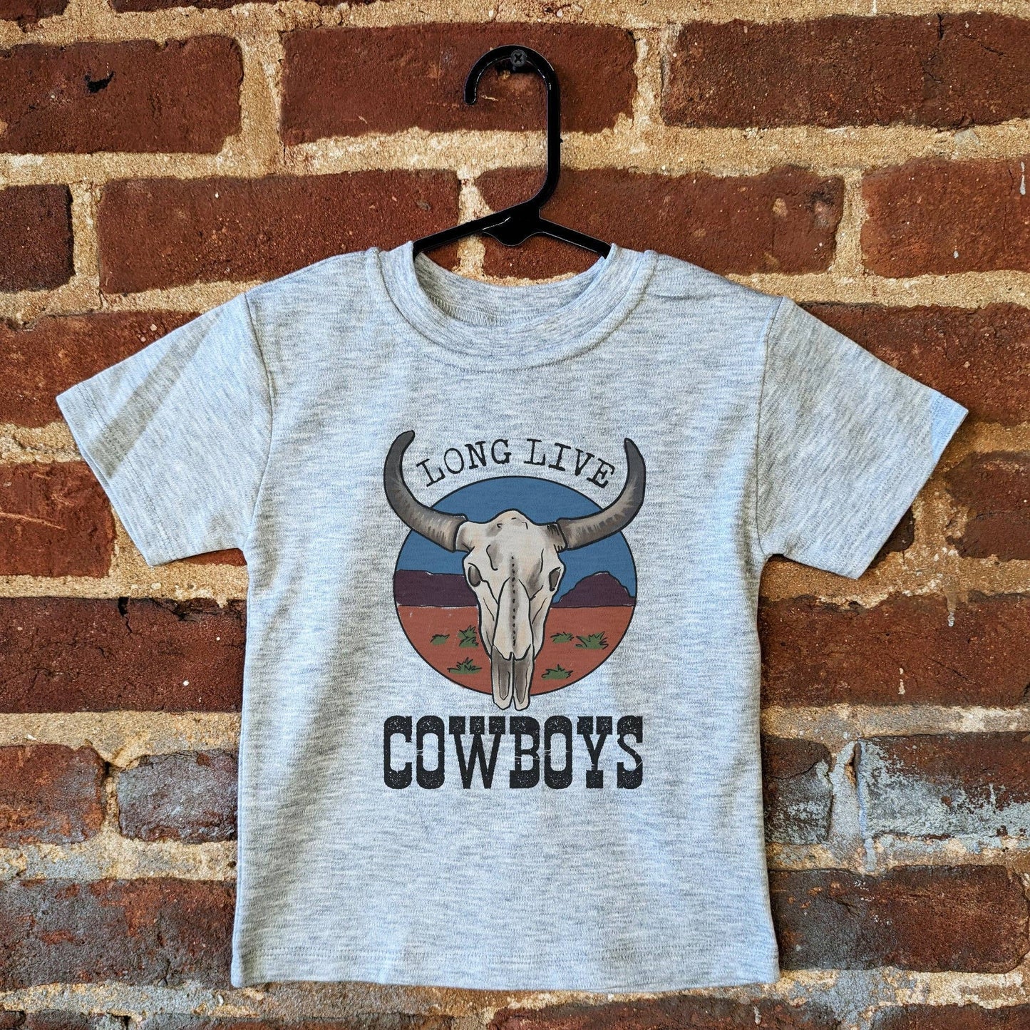 "Long Live Cowboys" Grey Toddler or Youth Shirt