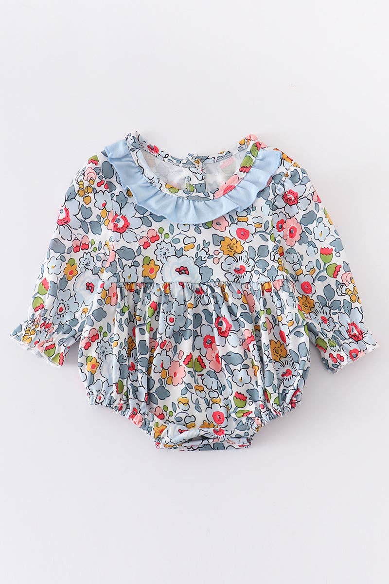 Floral Print Baby Romper