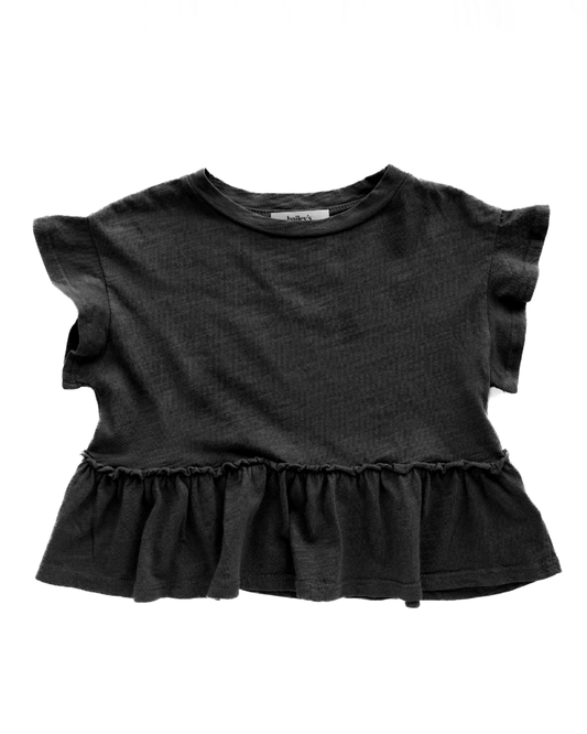 Tween Malia Babydoll Tee - Black