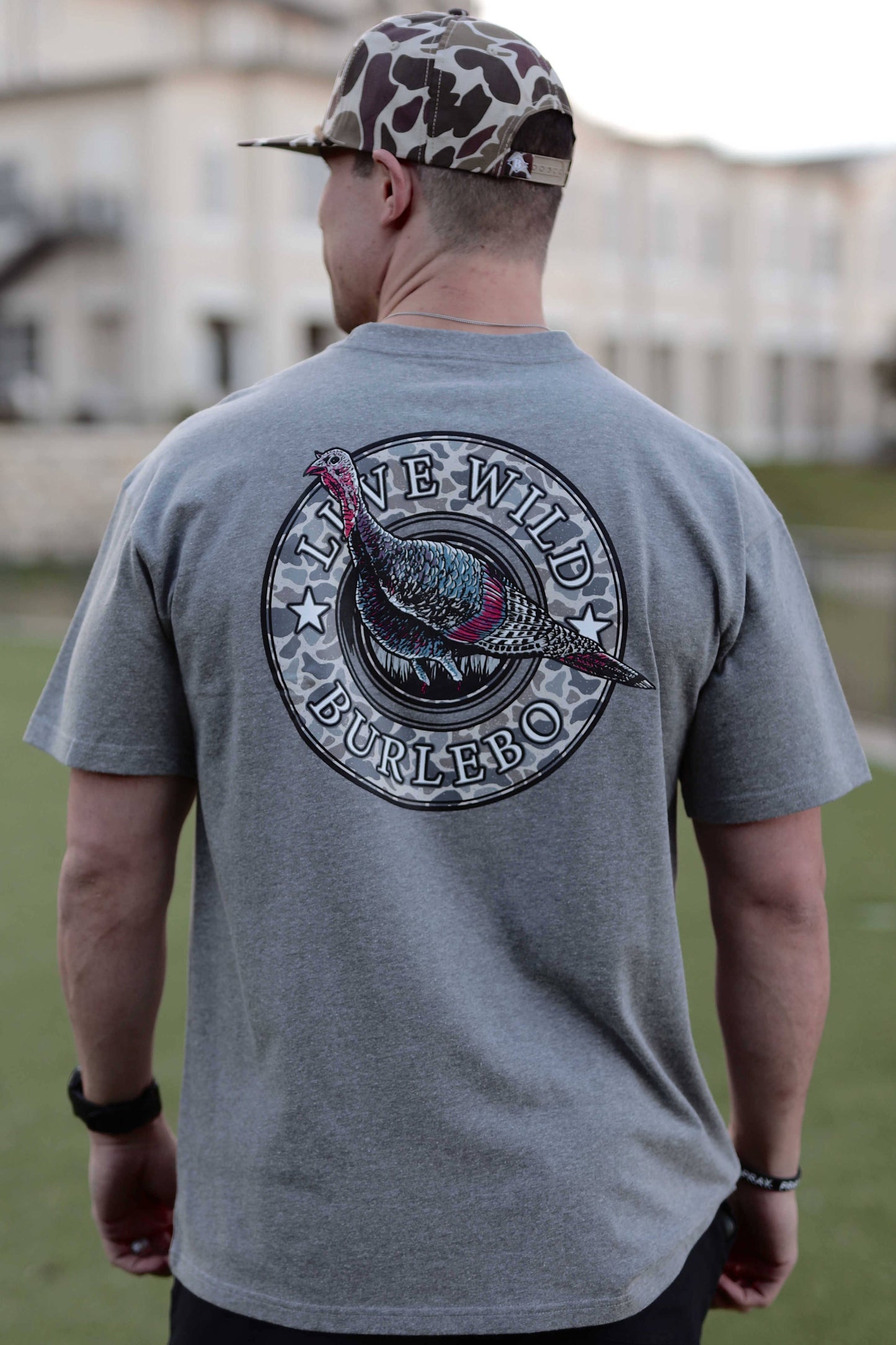 Turkey Hunting - Dark Heather Grey