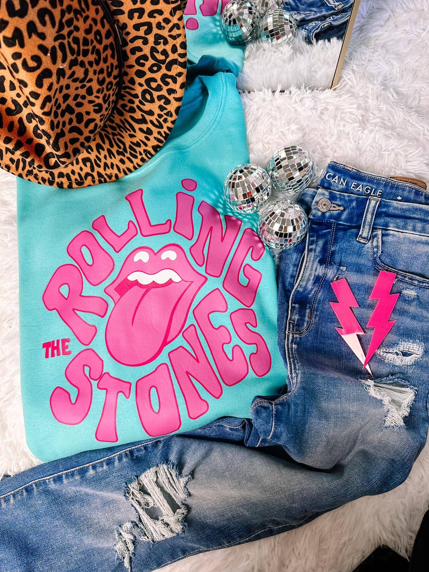 The Rolling Stones Neon Sweatshirt