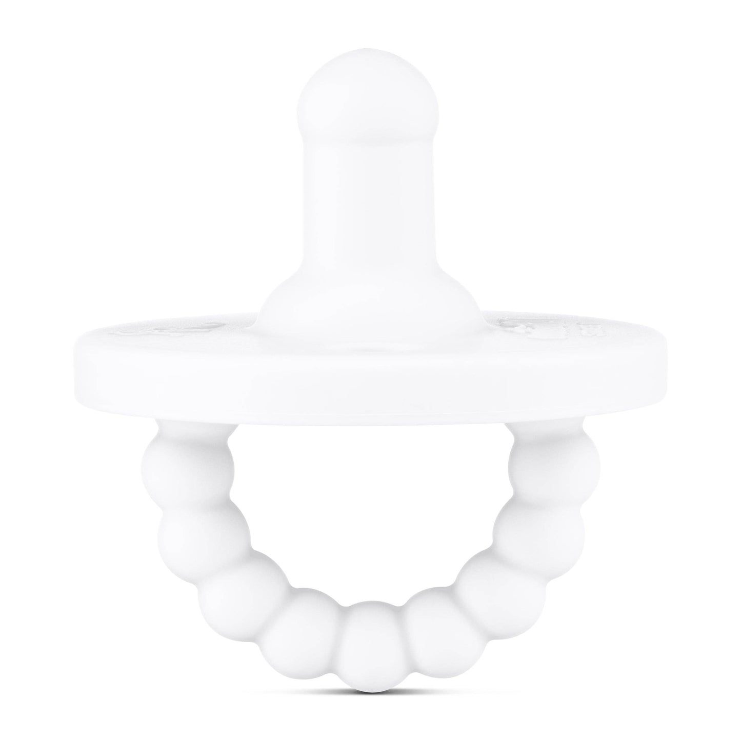 Cutie PAT Round (Pacifier + Teether): White / Round Stage 1