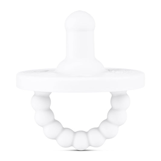 Cutie PAT Round (Pacifier + Teether): White / Round Stage 1