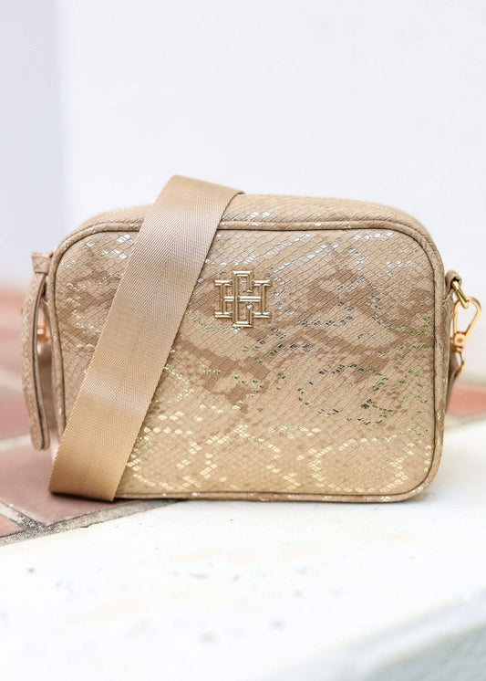 Campbell Camera Crossbody METALLIC TAN