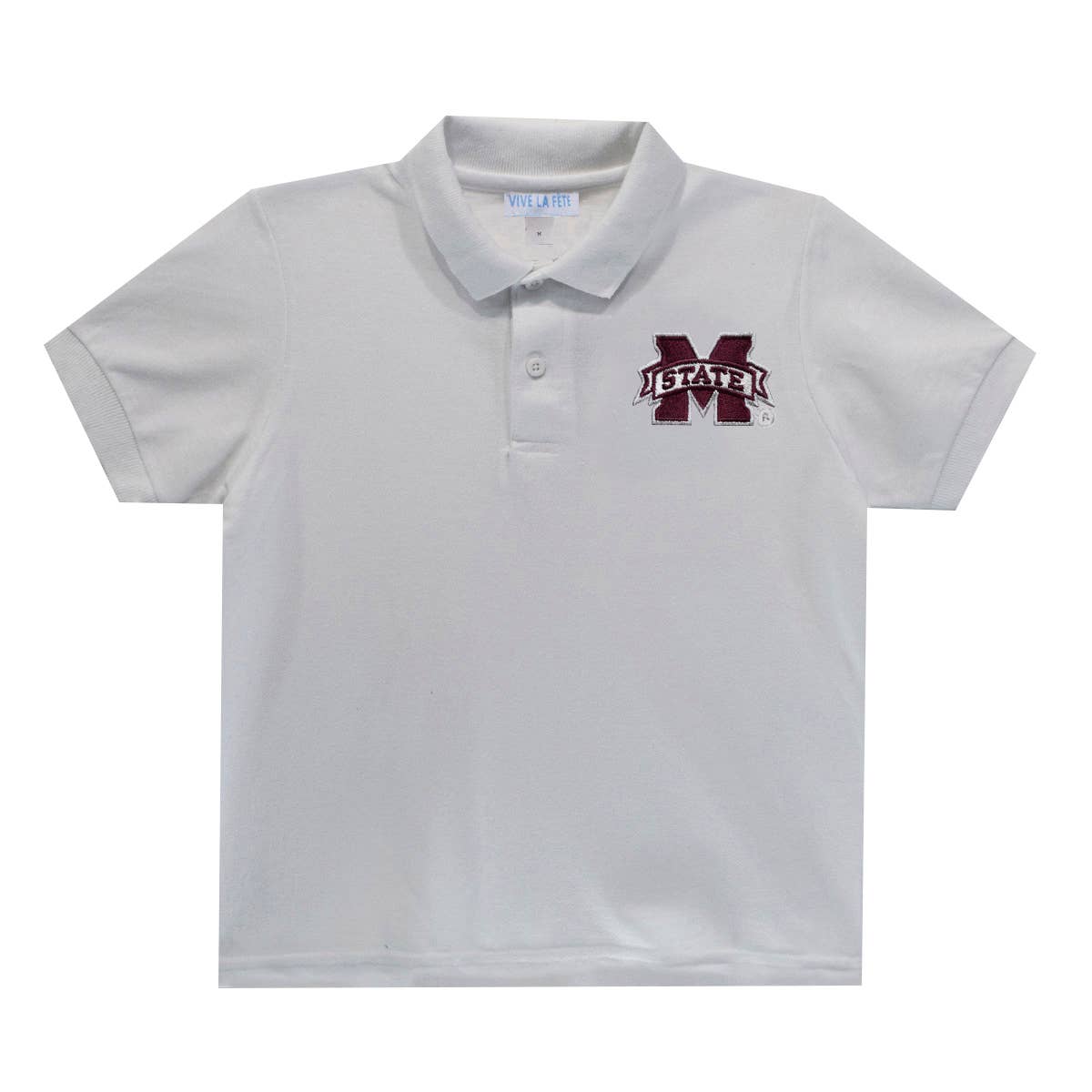 Mississippi State Bulldogs Embroidered Short Sleeve Polo