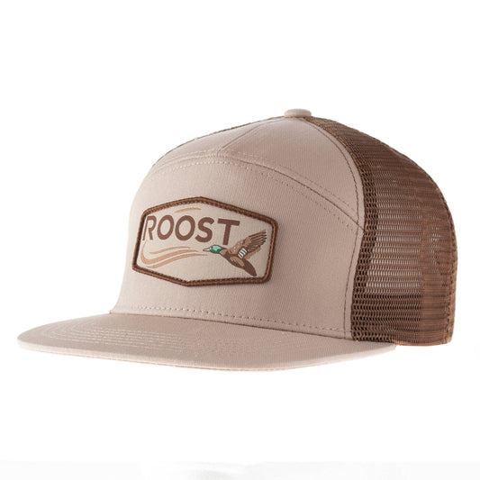 Roost 7 Panel Duck Patch: Khaki/Brown