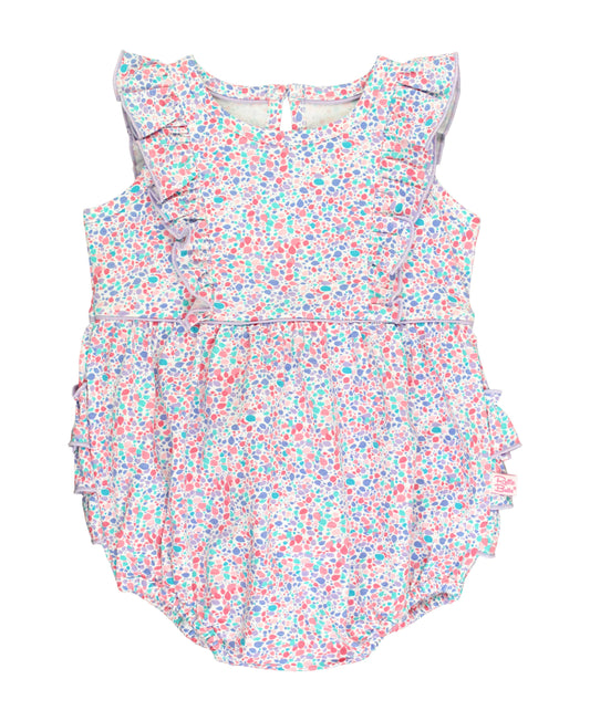 Candy Confetti Knit Sleeveless Waterfall Romper