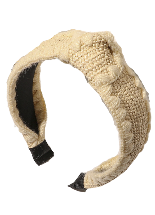 Light Tan Rattan Detail Headband