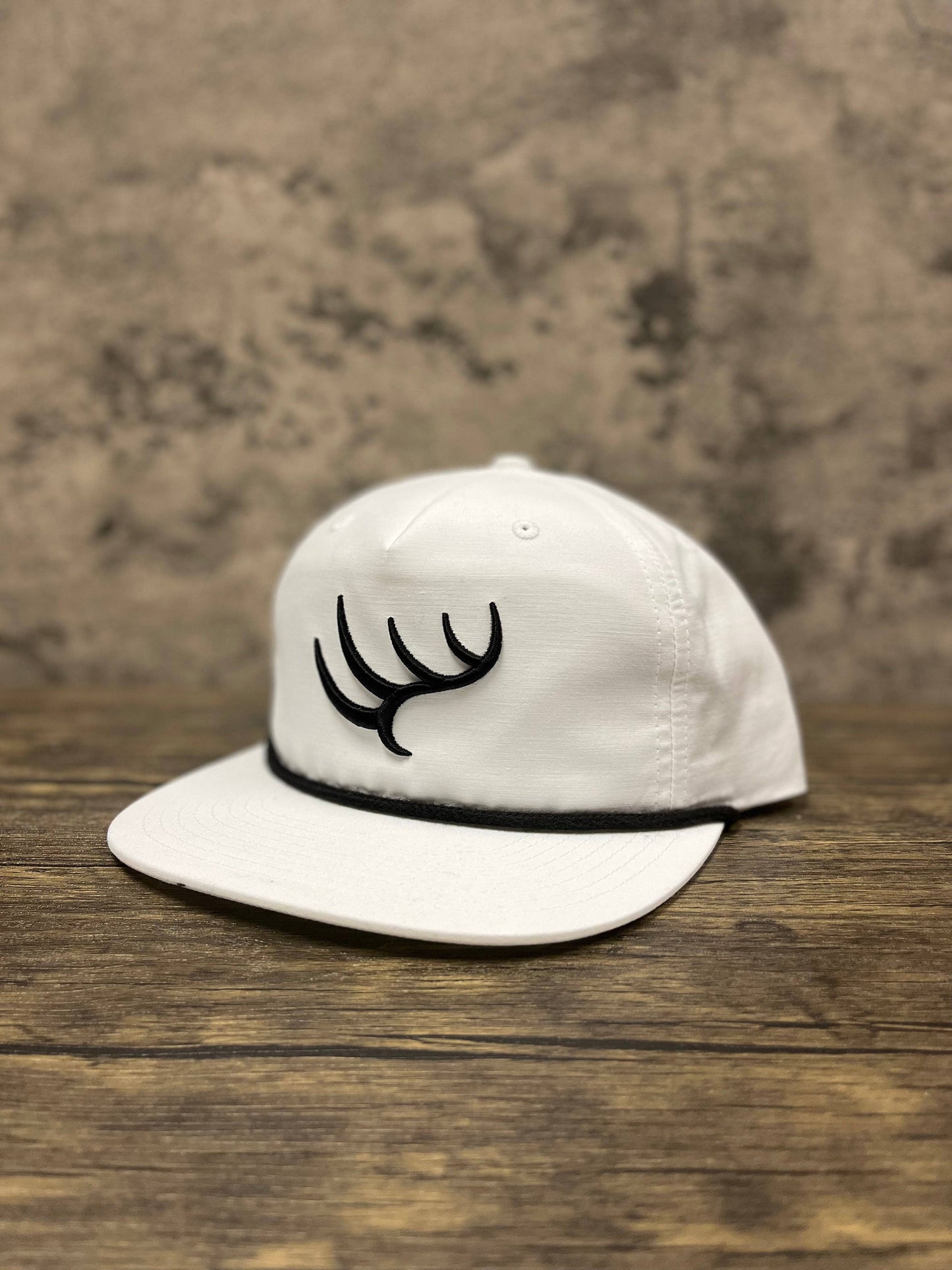 Hunt to Harvest Signature Antler Hat - White Rope Hat