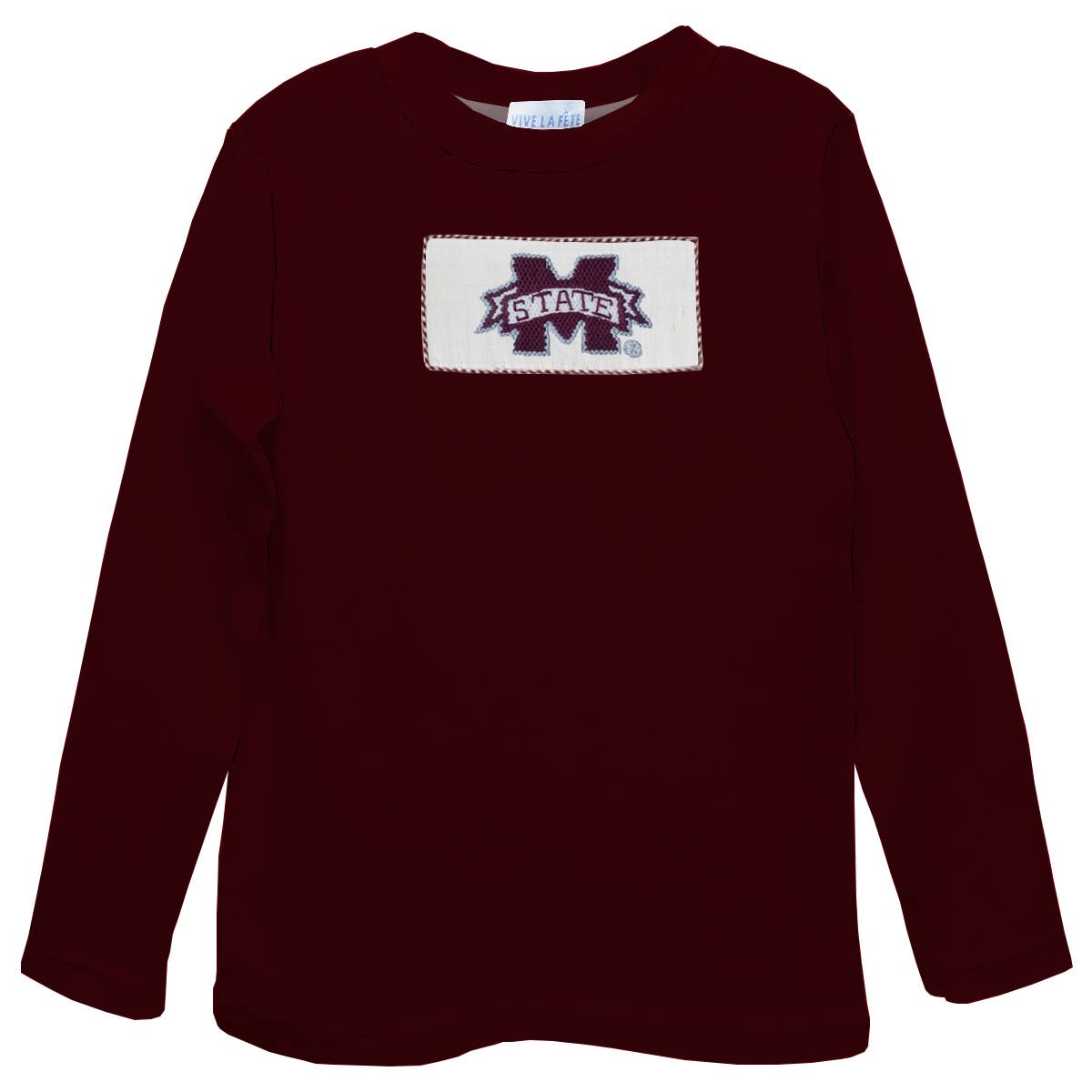 Mississippi State Bulldogs Smocked Boys Long Sleeve T-Shirt