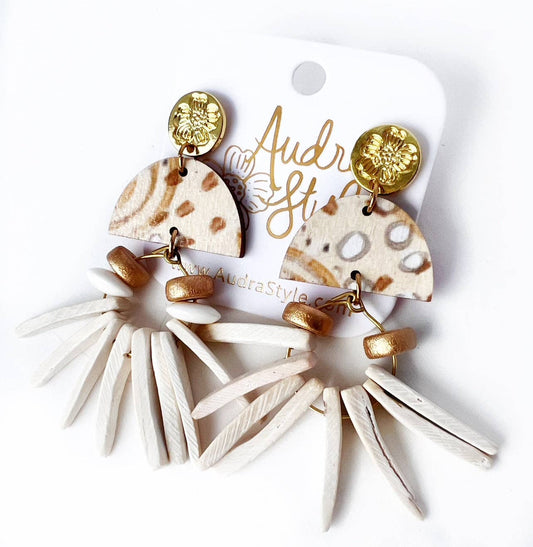 Babette - Cream Abstract Cream Coconut Spike