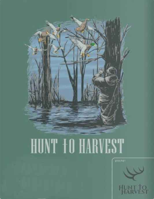 Short Sleeve Duck Hunting Scene - Light Green