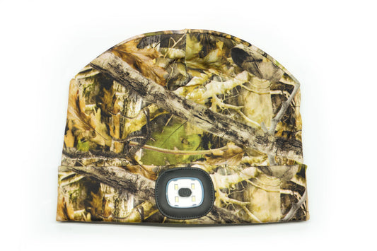 Night Scope Sportsman Rechargeable LED Beanie Open Stock: Camo