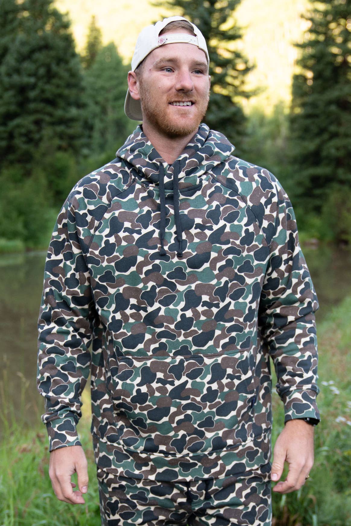 Fleece Hoodie - Throwback Camo