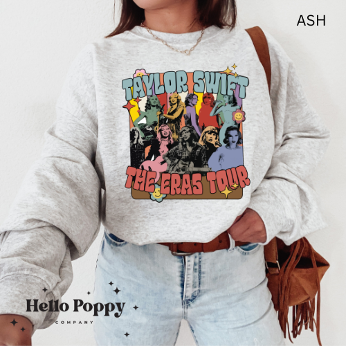 Taylor Swift Vintage Eras Tour Crewneck Sweatshirt