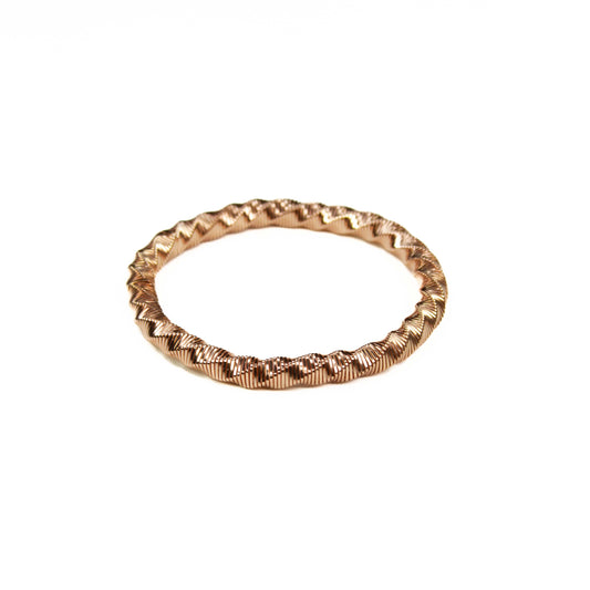 Slinky Stretch Bracelet (Loose Twist-Rose Gold)