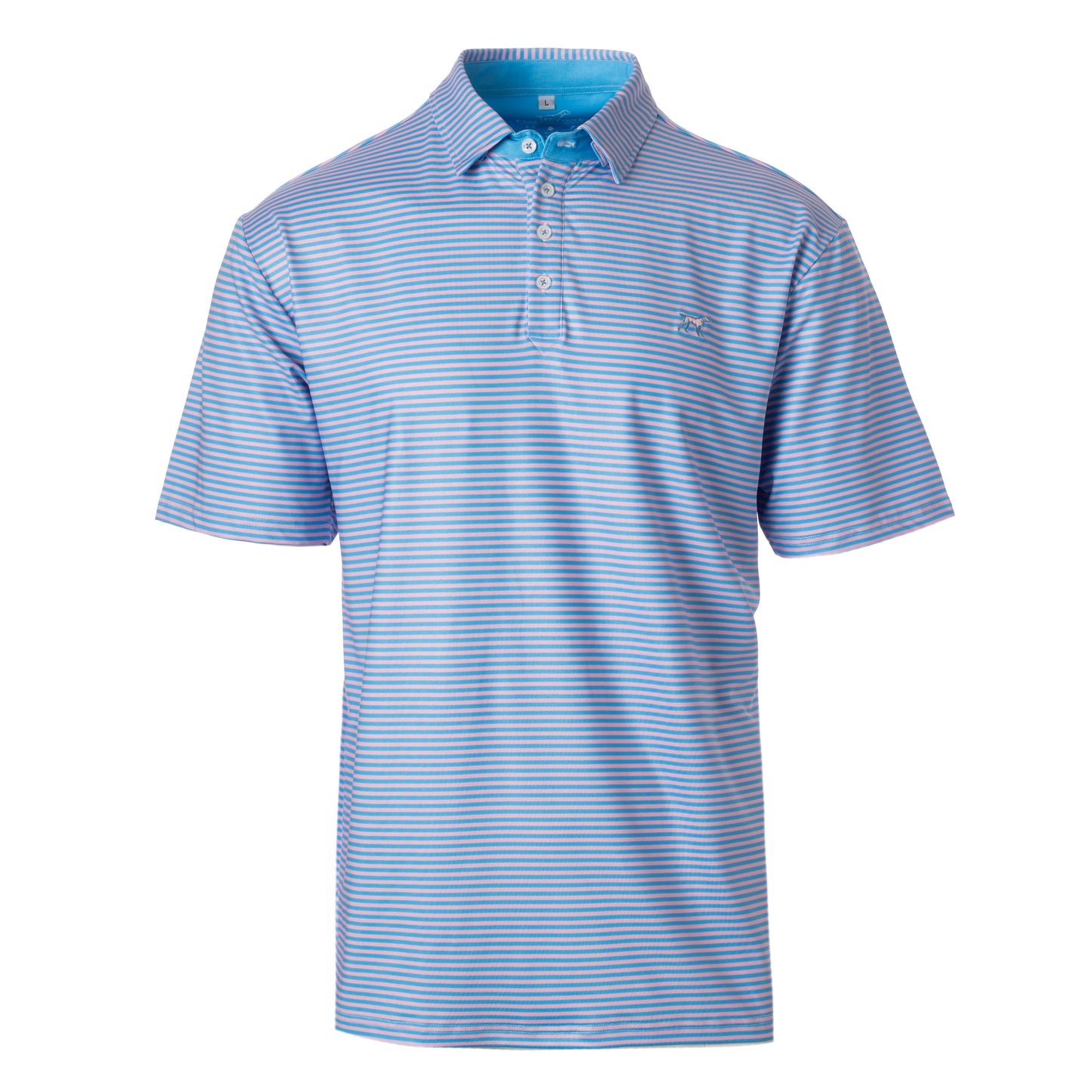 Signature Performance Polo (Pink/Blue)